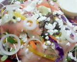 A picture of step 2 of Kanya's Smoked Salmon Salad.