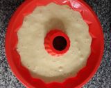 Foto del paso 4 de la receta: Bizcocho de naranja sin gluten (decoración leche condensada y arándanos)