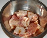 A picture of step 1 of Chicken Thigh Teriyaki.
