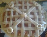 A picture of step 5 of Apple pumpkin pizza pie.
