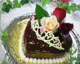 A picture of step 12 of Chocolate Tiaras for Cakes.