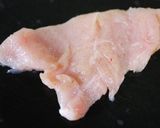 A picture of step 1 of Chicken and Celery Mustard Salad.