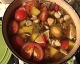 A picture of step 2 of California Farm Dried Lima Beans & Chipotle Pork Stew.