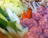 A picture of step 2 of Easy Soy Milk Hot Pot with Rich Miso Great for Your Skin.