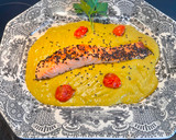 Foto del paso 6 de la receta: Salmón en su jugo y porrusalda en crema