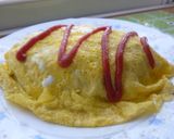 A picture of step 7 of Low-Carb Diet Omurice.