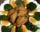 A picture of step 4 of Easy Simmered Drumettes and Boiled Eggs.