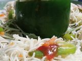 ক্যাপ্সিকাম হক্কা নুডলস (Capsicum hakka noddle's recipe in Bengali)