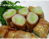 A picture of step 5 of Bacon Wrapped Broccoli Stems.