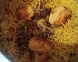A picture of step 7 of Egg Biryani.
