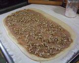 A picture of step 3 of Walnut Filled Cinnamon Rolls..