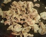 A picture of step 2 of For Summer! Pork Offcuts & Garlic Shoots Stamina Stir Fry.