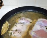 A picture of step 1 of Beer Poached Chicken Thighs.