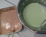 Foto langkah ke 5 dari resep Bolu Kukus Pandan Coklat.