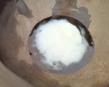 A picture of step 3 of Punjabi Kadhi without pakora.