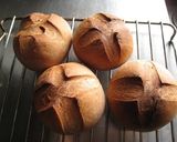 A picture of step 6 of 100% Whole Wheat Bread Rolls with Homemade Bread Starter.