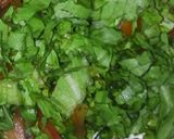 A picture of step 1 of Carrot white Rice and lettuce.