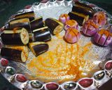 A picture of step 2 of Potato brinjal and onion stuff.