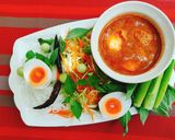 รูปขั้นตอนการทำที่ 4 ของ ขนมจีนน้ำยากะทิ (ปลาทับทิม)
