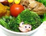 A picture of step 7 of Sausage Faces for Bento Lunchboxes.
