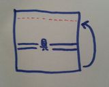 A picture of step 11 of California Rolls (with Tips on Cutting the Rolls).