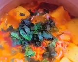 A picture of step 5 of Yam porridge.