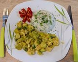 Currys kellbimbós csirkemell ragu recept fázis 4 fotója