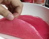 Gambar langkah 3 resipi Rose laici mille crepe cake.