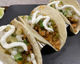 A picture of step 10 of Pineapple Salsa Pork Tacos.