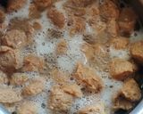 A picture of step 1 of Soya chunks dry Manchurian.