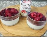 A picture of step 5 of Quick and easy Panna cotta with ruspberry.
