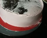 A picture of step 2 of Kitty cake.