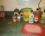 A picture of step 1 of (Halloween dish) GUI Gruel. 🙂.