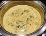 A picture of step 5 of Thotakura buttermilk gravy.