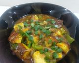 A picture of step 3 of Paneer chili.