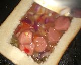 A picture of step 7 of Cheesy sausage sandwich.