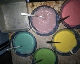 Foto langkah ke 3 dari resep Bolu kukus rainbow gulung.