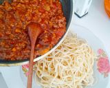 Foto langkah ke 5 dari resep Spaghetti Bolognese With Mushroom.