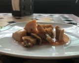 A picture of step 4 of Abalone cocktail.