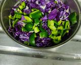 A picture of step 2 of Red cabbage stir fry.