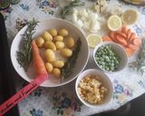 A picture of step 1 of Chicken roast with veggies.