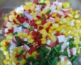 Gambar langkah 2 resipi Cucur Jagung dan Ketam.