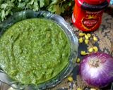 A picture of step 4 of Spicy Mumbai Style Green Chutney.