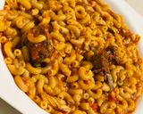 A picture of step 2 of Macaroni jollof.