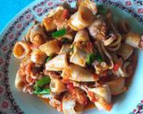 Foto langkah ke 6 dari resep Cumi asin pedas.