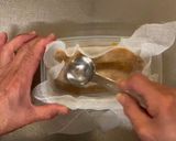A picture of step 2 of Miso Egg York.