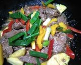 彩豔菠蘿炒羊梅花的食譜步驟5照片