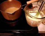 A picture of step 1 of Cheesy breakfast polenta with eggs.