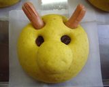 A picture of step 12 of Merry Christmas! Red Nosed Reindeer Steamed Meat Buns.