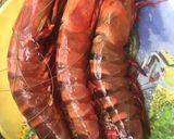 A picture of step 1 of Spicy Pan grilled prawns.